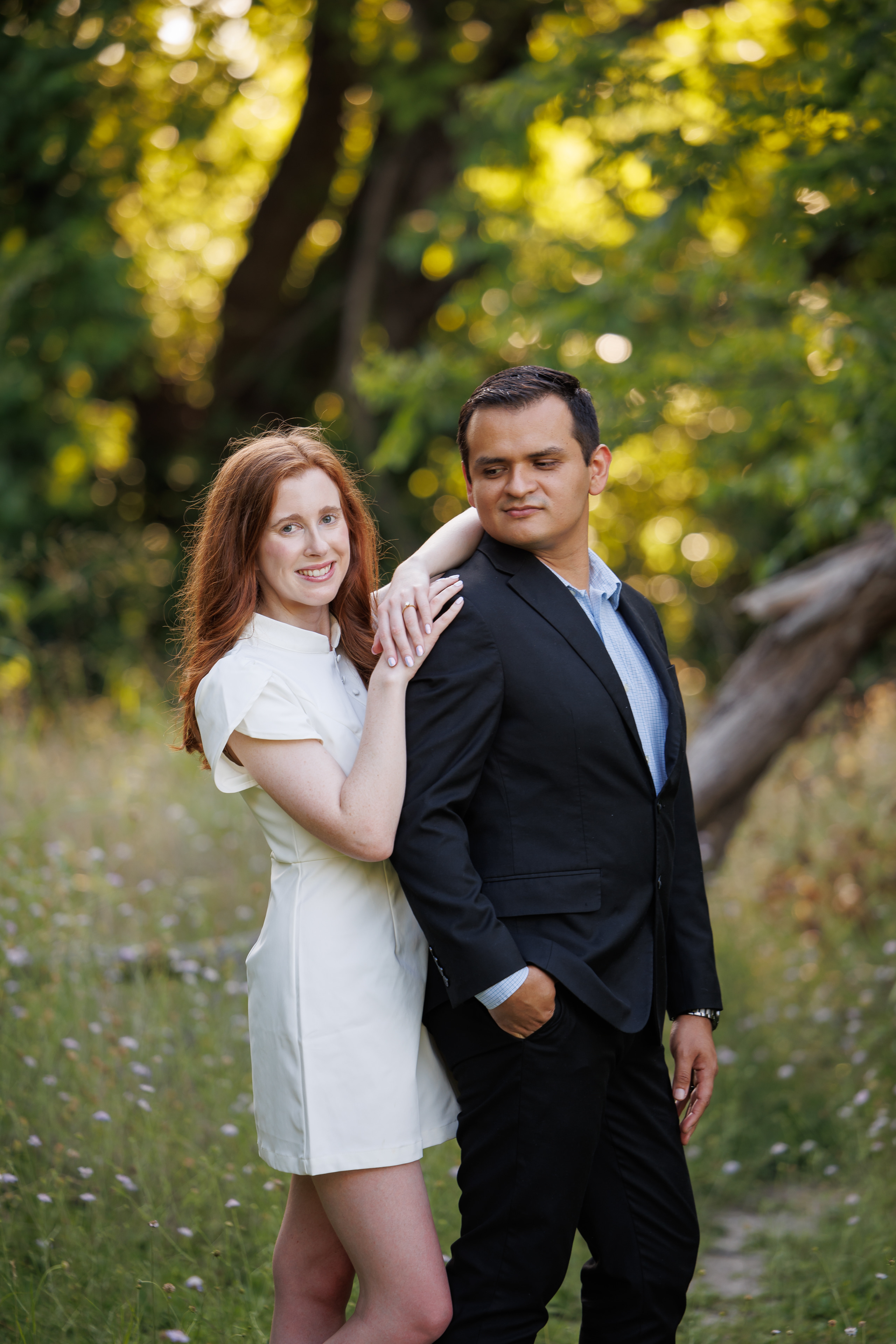 Abigail and Ansony engagement portrait