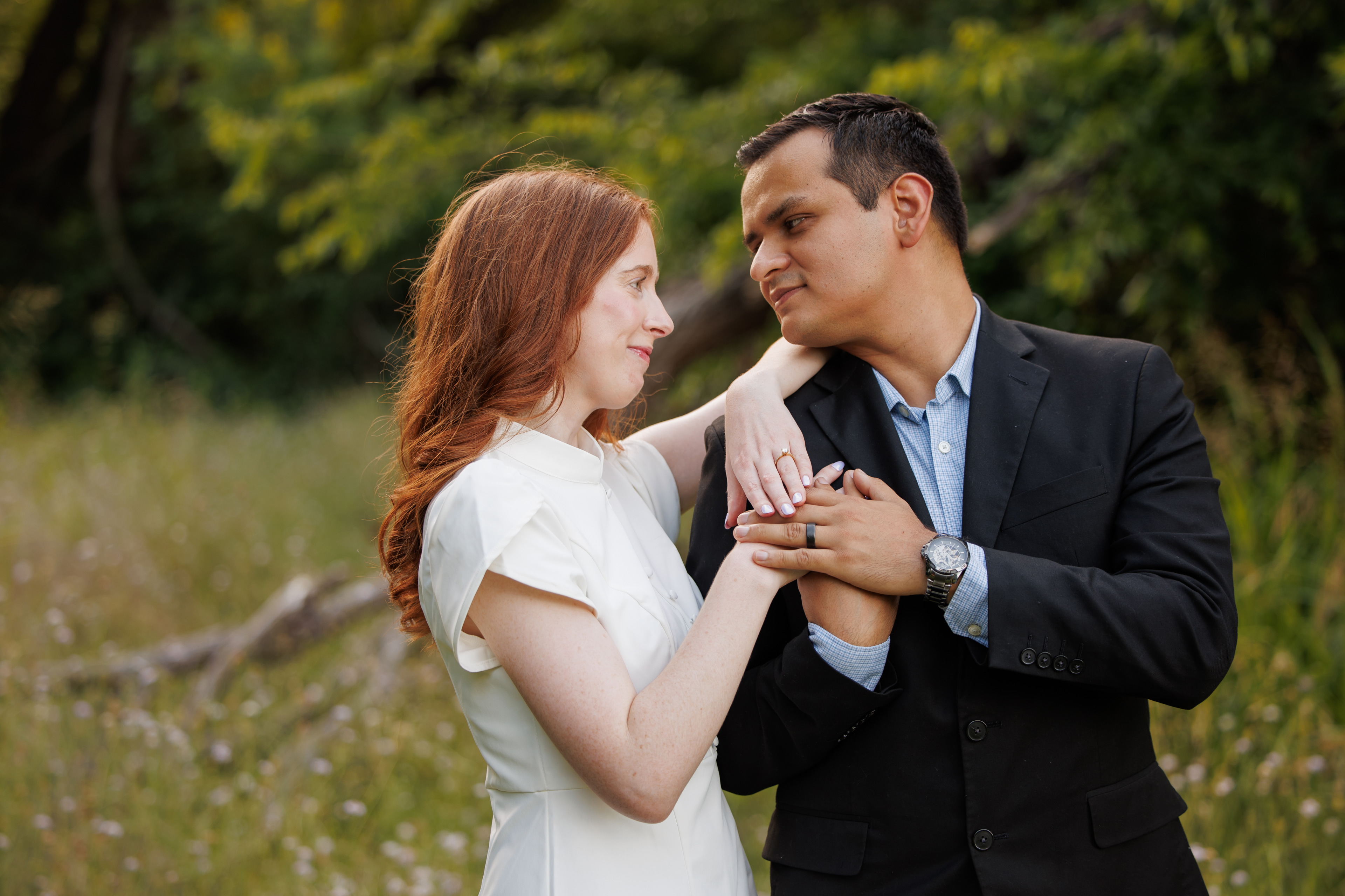 Abigail and Ansony engagement portrait