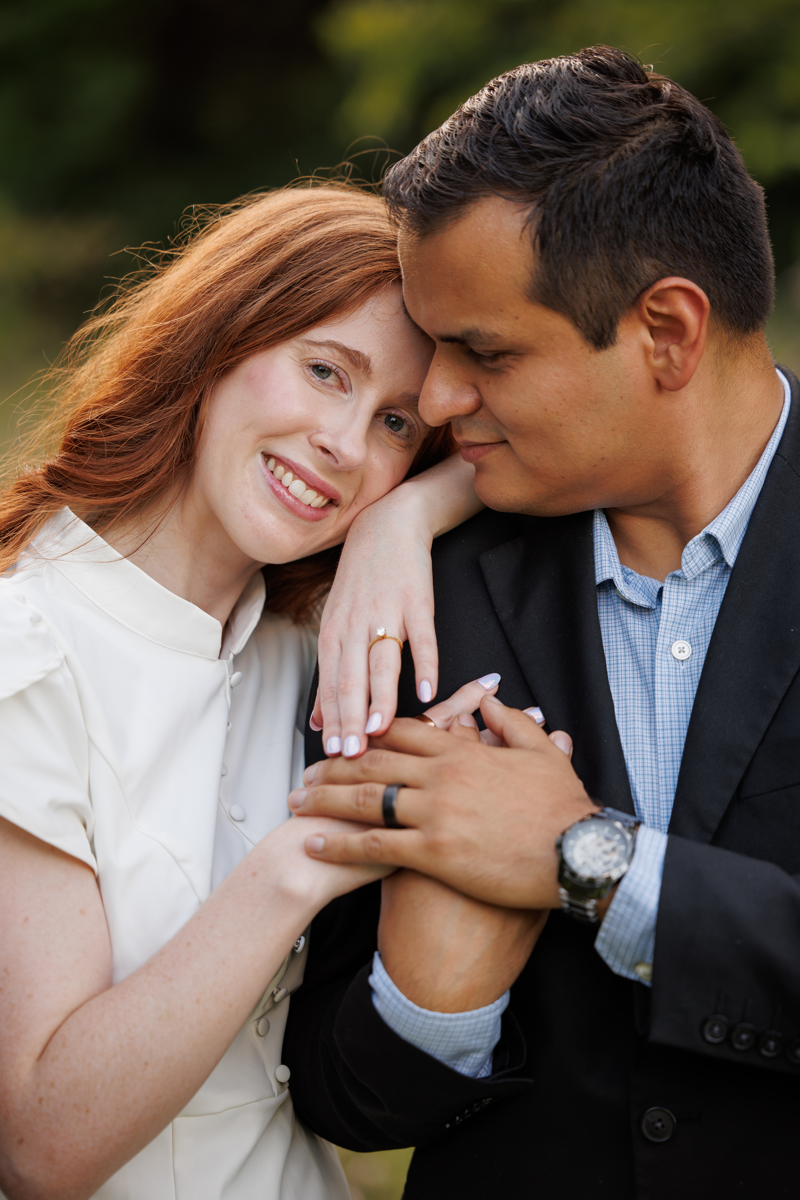 Abigail and Ansony engagement portrait